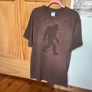 Dark Brown Bigfoot Silhouette T-Shirt
